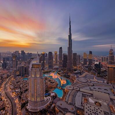 Burj Khalifa Downtown Dubai skyline