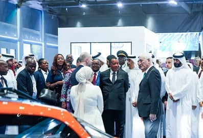 Business leaders and delegates interacting at an industry event