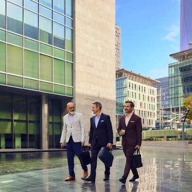 Dubai International Financial Centre | Group of Male Entrepreneurs
